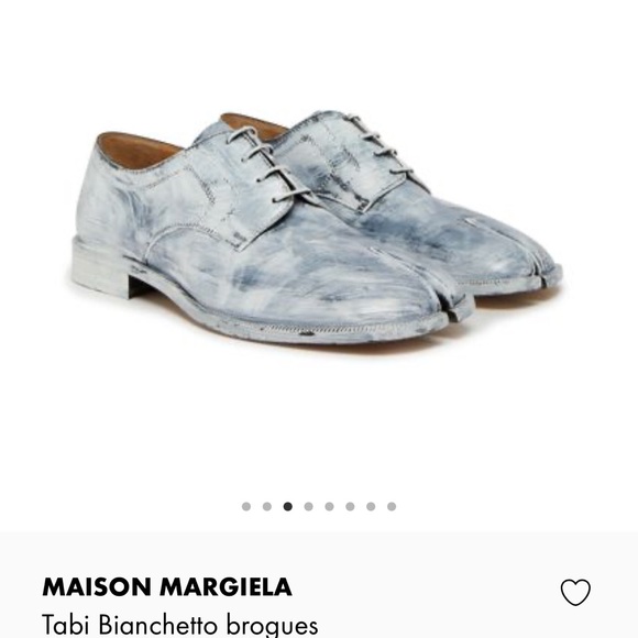 Maison Margiela's Tabi Bianchetto brogues size 39 made in Italy, in original box - Picture 10 of 12